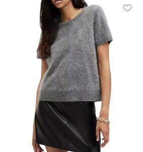 AllSaints Rebel Brushed Cashmere Knitted T-Shirt